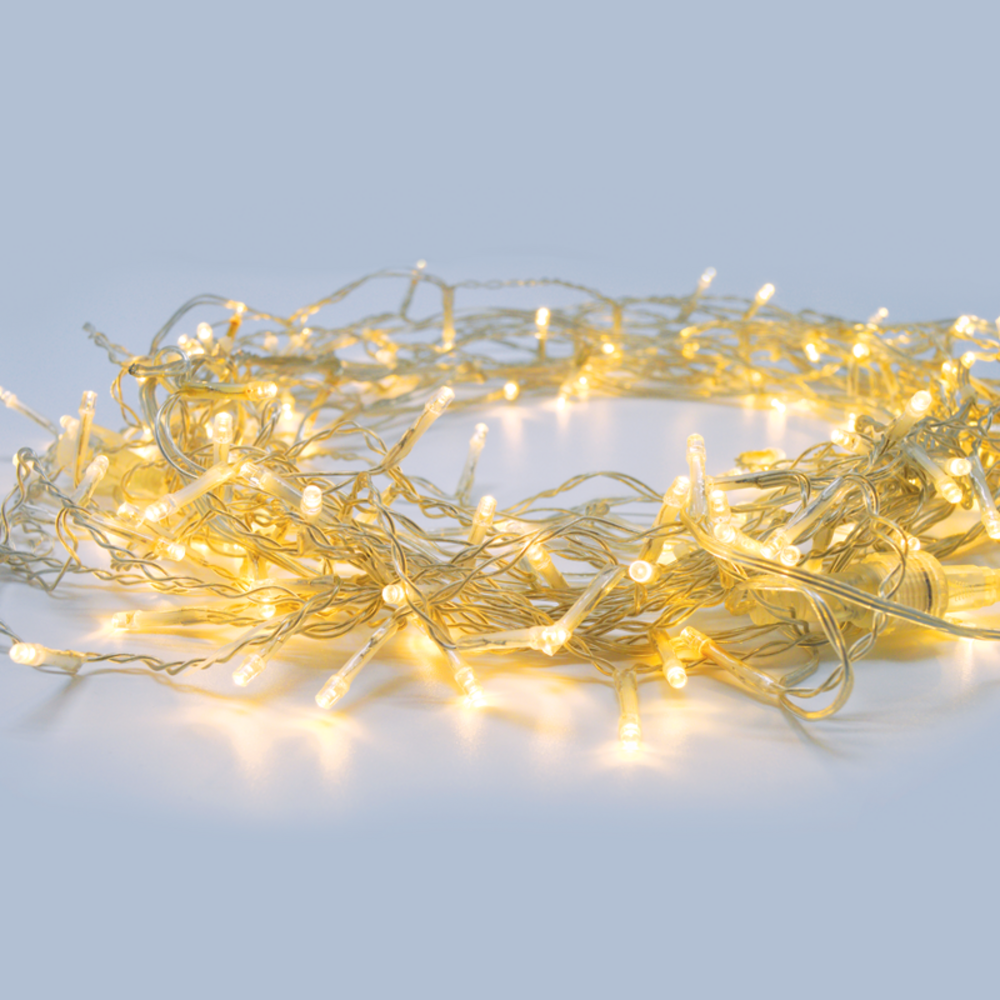 X08300122.png 300 LED ΛΑΜΠ. ΣΕΙΡΑ (ANA 5cm), WWΑΝΤΑΠΤ.(31VDC) & 8 ΠΡΟΓΡΑΜ.,IP44, 15m, ΔΙΑΦ ΚΑΛ - Image 1