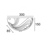 ΑΠΛΙΚΑ 1ΧE27 ΛΕΥΚΗ ΑΜΜΟΒΟΛΗ ΣΧΕΔΙΑ Φ30cm PELAGOS - Image 2