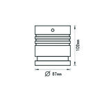 ΣΠΟΤ ΟΡΟΦΗΣ ΚΥΛΙΝΔΡΙΚΟ IP65 GU10 - Image 2