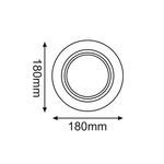 ΣΠΟΤ AR111 XMC ΜΟΝΟ ΜΑΥΡΟ ΣΤΡΟΓΓΥΛΟ Φ180 - Image 2
