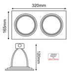 ΣΠΟΤ AR111 XMS ΔΙΠΛΟ ΜΑΥΡΟ ΤΕΤΡΑΓΩΝΟ 320x165 - Image 2