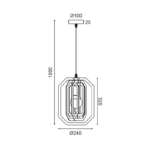 ΚΡΕΜΑΣΤΟ Φ/Σ 1ΧΕ27 ΑΝ.ΚΑΦΕ ΔΕΡΜΑ MDF D24XH100CM TRITON - Image 3