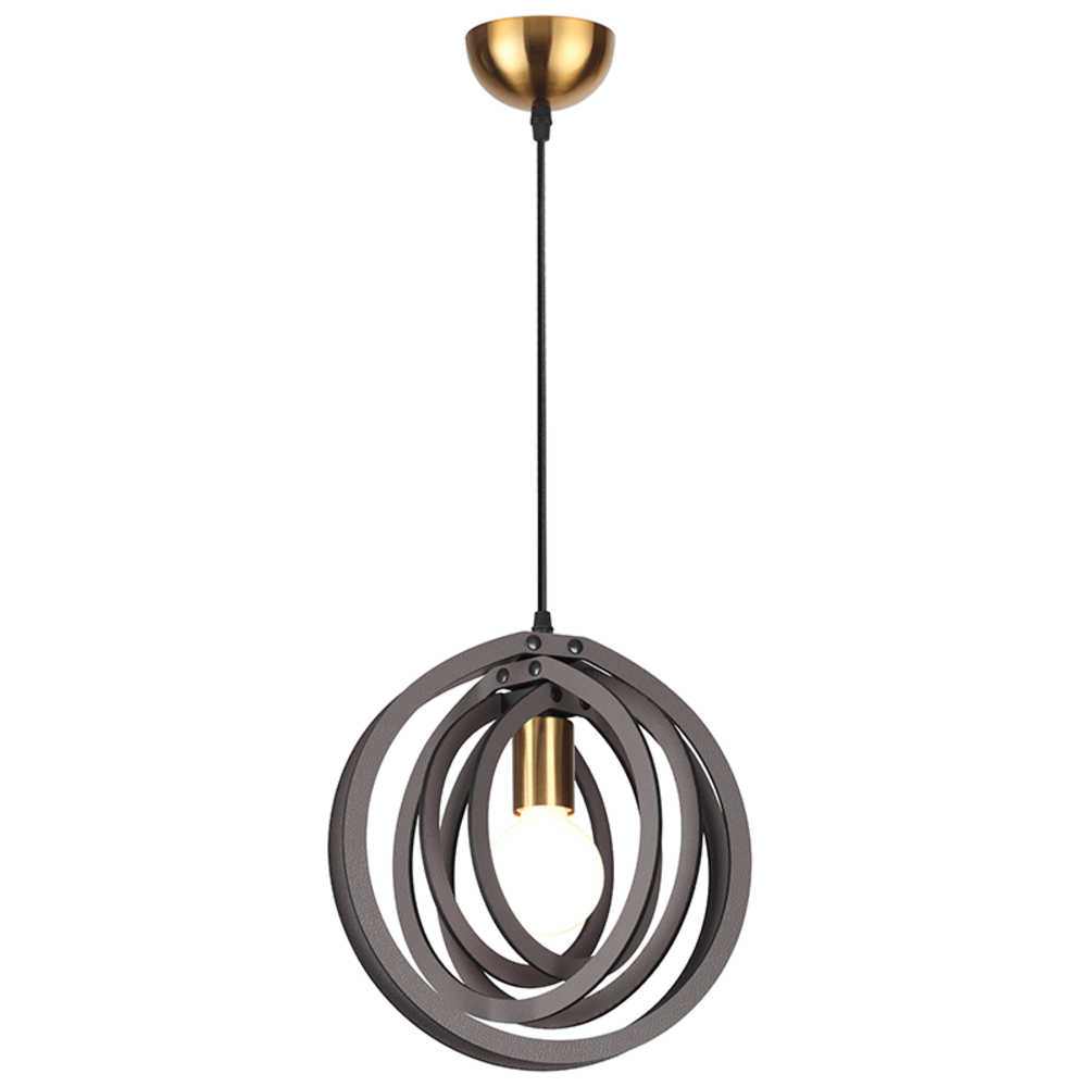 ZM391P29WDL.png ΚΡΕΜΑΣΤΟ Φ/Σ 1ΧΕ27 ΣΚ.ΚΑΦΕ ΔΕΡΜΑ MDF D29XH100CM TRITON - Image 1
