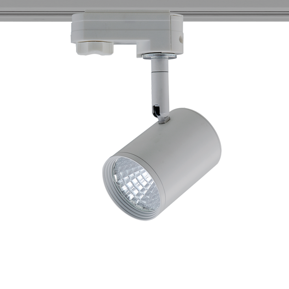 ZUNO730G4.png GREY LED TRACK LIGHT 7W 3000K 4WIRES 24° 700LM 230V Ra80 - Image 1