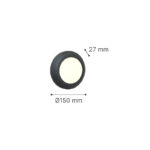 it-Lighting Jocassee LED 3.5W 3CCT Outdoor Wall Lamp Grey D:15cmx2.7cm (80201430) - Image 3