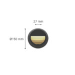 it-Lighting Maroon LED 2W 3CCT Outdoor Wall Lamp White D:15cmx2.7cm (80201620) - Image 4