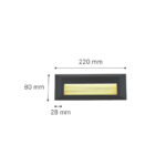 it-Lighting Mono LED 3W 3CCT Outdoor Wall Lamp Anthracite D:22cmx2.8cm (80201740) - Image 4