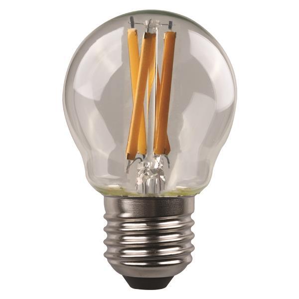43c3d043973d46349cf67d36048ca30c.jpg ΛΑΜΠΑ LED ΣΦΑΙΡΙΚΗ CROSSED FILAMENT 4.2W E27 3000K 220-240V - Image 1