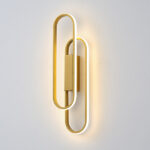ΑΠΛΙΚΑ ΤΟΙΧΟΥ ΑΛΟΥΜΙΝΙΟ LED 18W 2340Lm 3000K 140x500mm ΧΡΥΣΟ ARTE ILLUMINA ELIX - Image 3