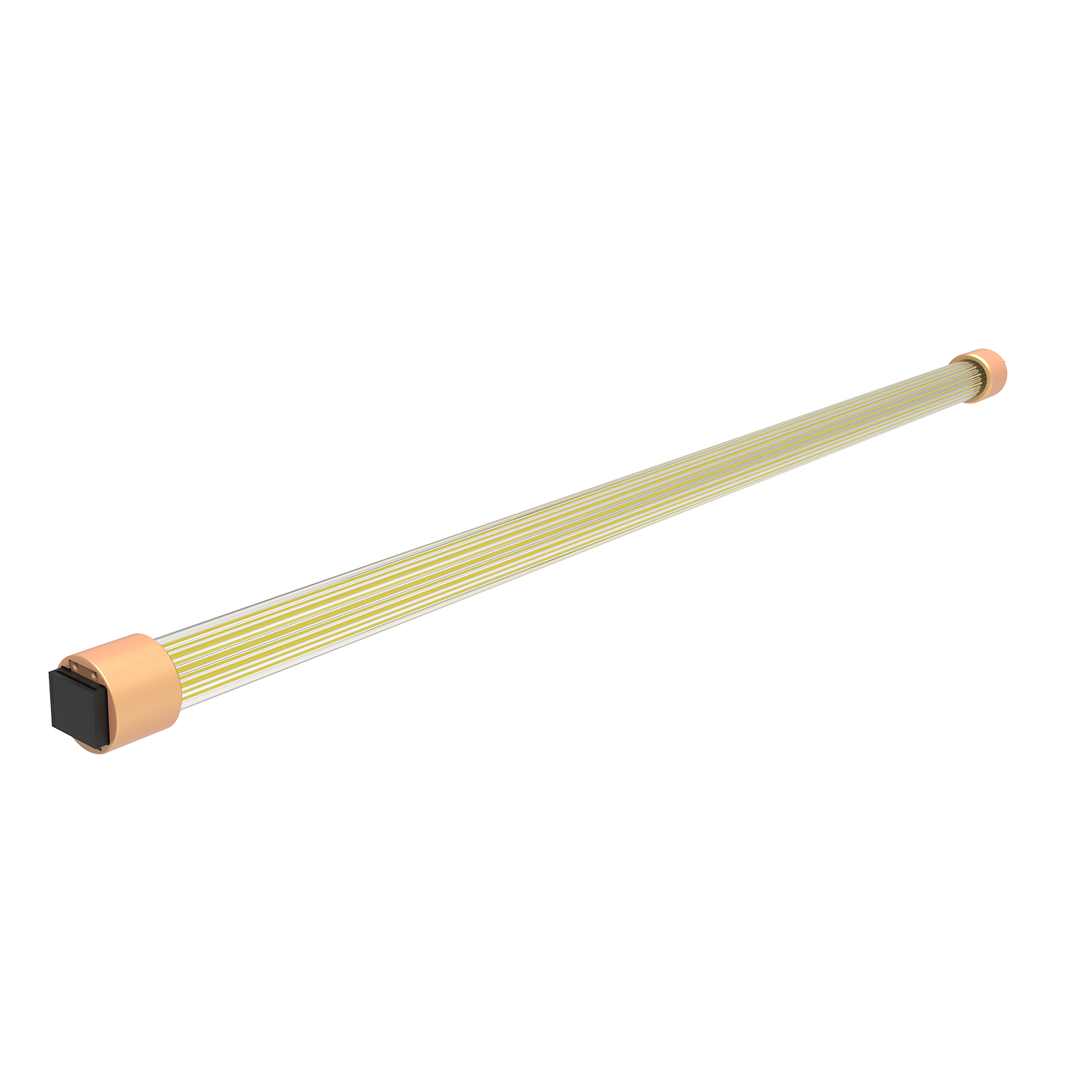 955FB083011HO.png ELMARK LED CRYSTAL TUBE 8W 48V 3000K, ORANGE - Image 1