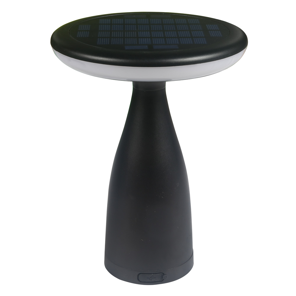 98SOL319.png SOLAR LED TABLE LAMP 5W IP65, BLACK - Image 1