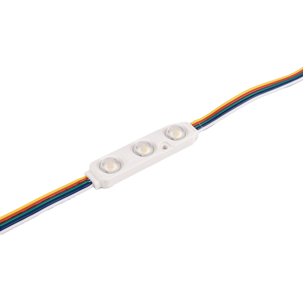 99LEDM033RGBW.png 3LED OPTIC LENS LED MODULE 12V 2.88W RGBW - Image 1
