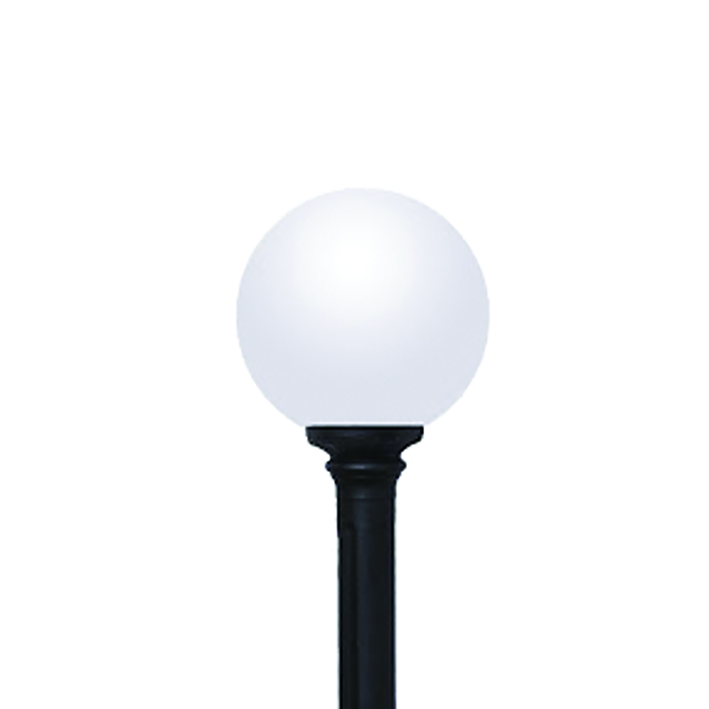 BL-367.png GLOBE 400 POST LIGHT E27 BLACK - Image 1