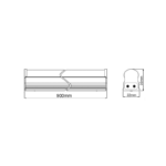 Υ/Κ LED T5 LIGHT ON-OFF 13W 900mm 3000K 1400Lm 230V 180° Ra80 - Image 2
