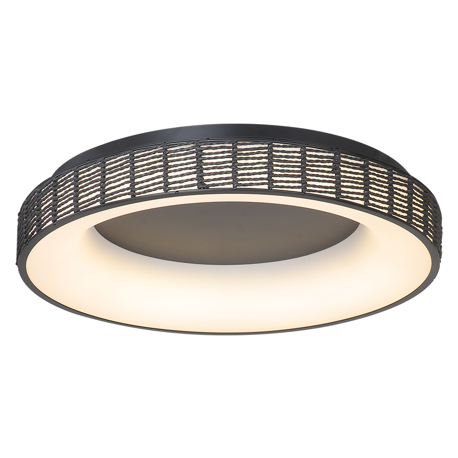 forte-40bk.jpg ΟΡΟΦΗΣ ΦΩΤΙΣΤΙΚΟ LED-ΠΛΑΦΟΝΙΕΡΑ-ΚΩΔ. FORTE-40-BK - Image 1