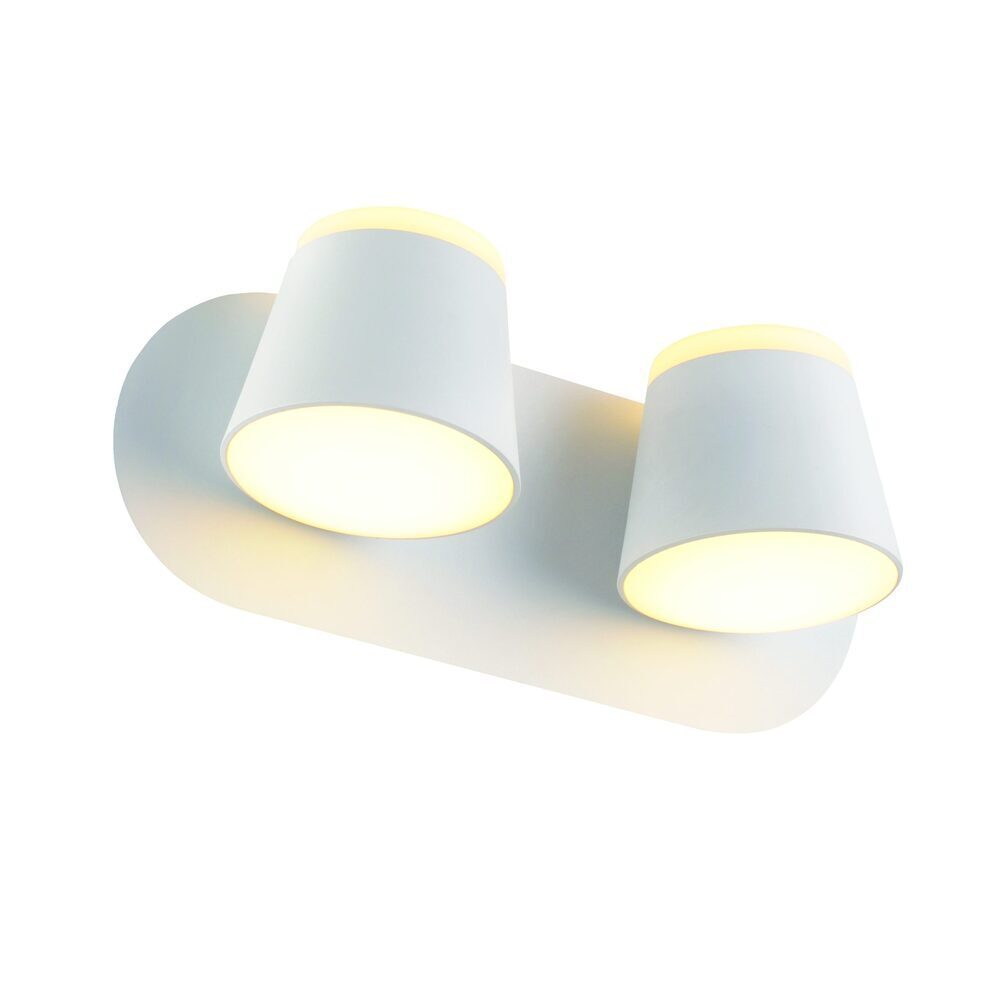 V83LEDW27WH.jpg ΕΠΙΤΟΙΧΟ Φ/Σ LED 16W 3000K 1280LM ΛΕΥΚΟ ΜΕΤ/ΚΟ 27X12X11CM LUCIDO - Image 1