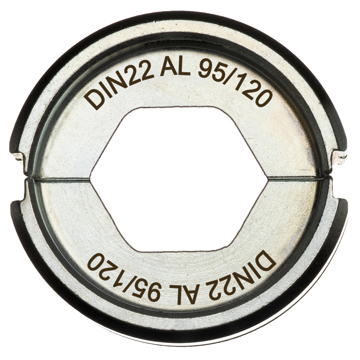 3902859.jpg ΜΗΤΡΑ ΑΚΡΟΔΕΚΤΩΝ DIN22 AL 95/120mm MW - Image 1