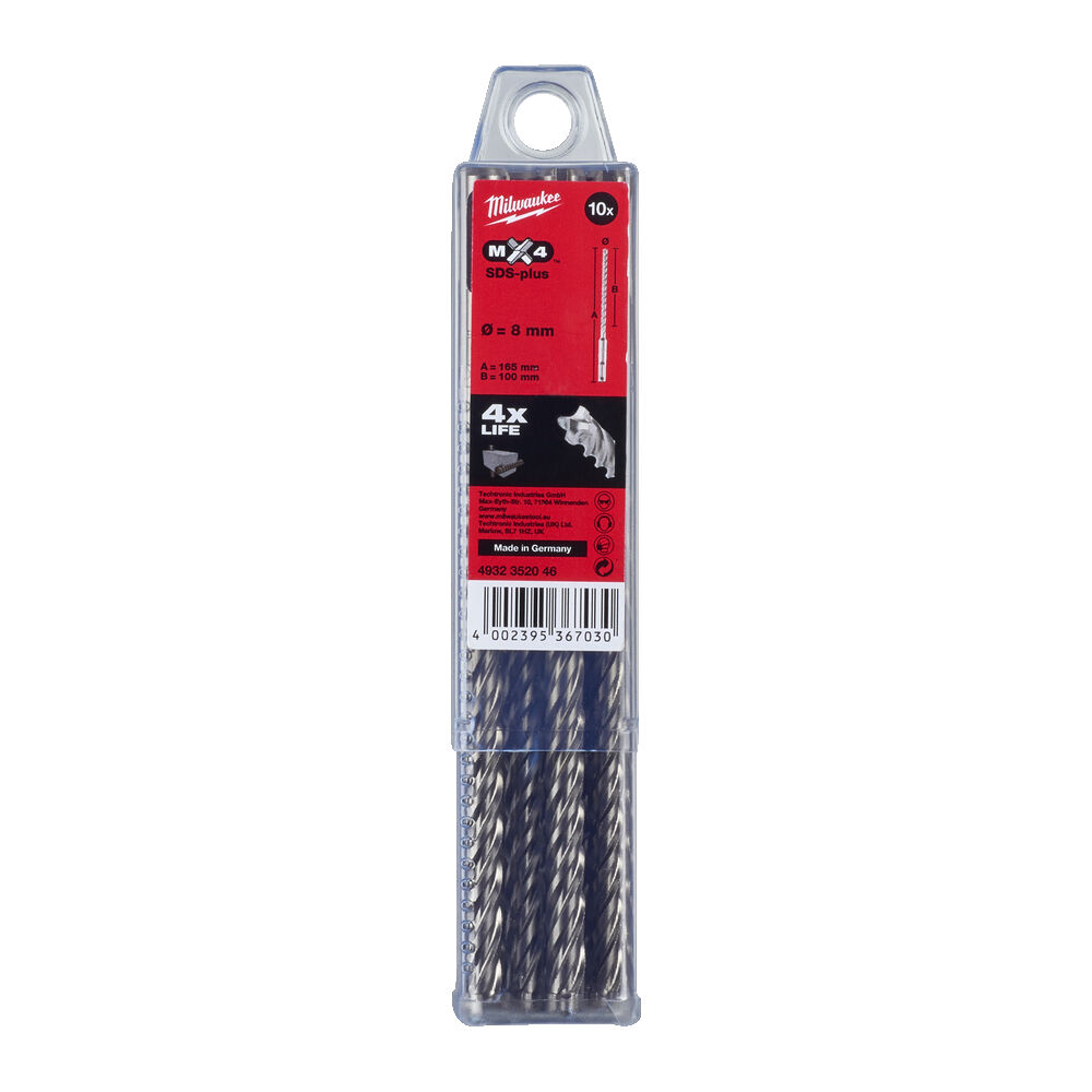 3920595.jpg ΤΡΥΠΑΝΙΑ SDS PLUS SET 10τεμ. 8x160mm 4ΚΟΠΩΝ MW - Image 1