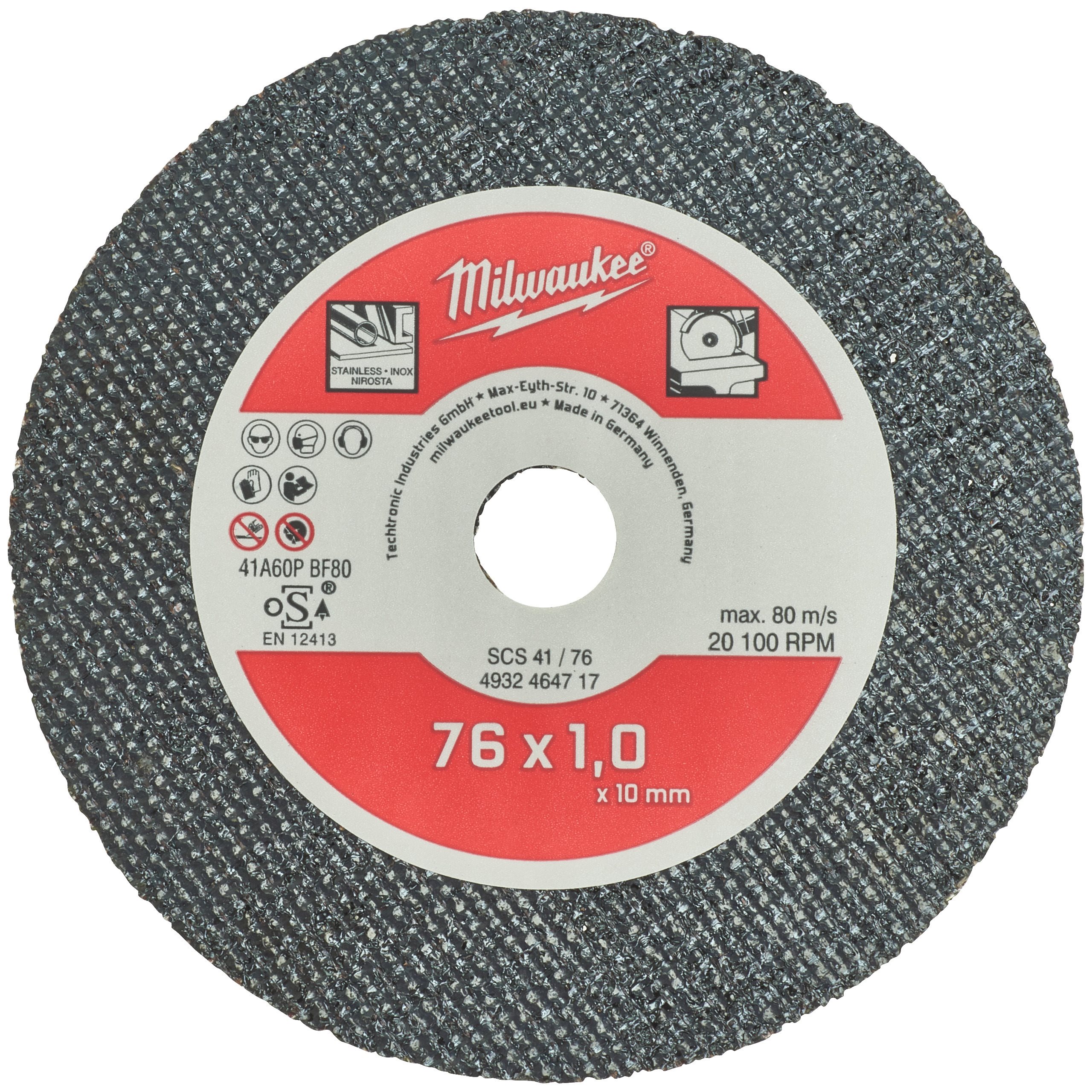 3924400.jpg ΔΙΣΚΟΣ ΚΟΠΗΣ INOX CD 76X1mm SET 5τεμ. MW - Image 1