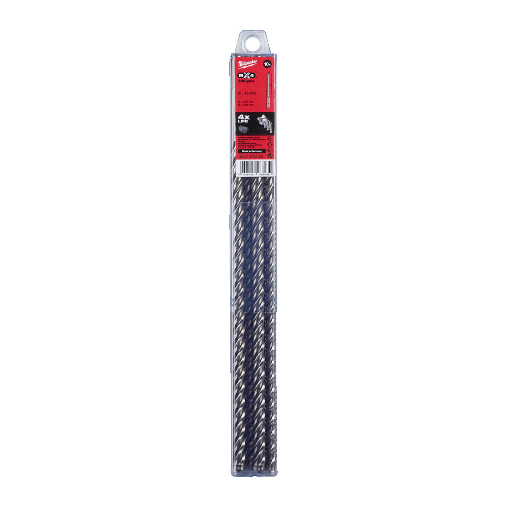 3926075.jpg ΤΡΥΠΑΝΙΑ SDS PLUS SET 10τεμ. 10x315mm 4ΚΟΠΩΝ MW - Image 1