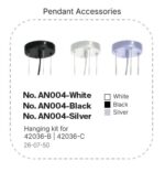 InLight Πλαφονιέρα οροφής LED 40W 3CCT (by switch on base) από μαύρο μέταλλο  D:50cm (42045-Black) - Image 5