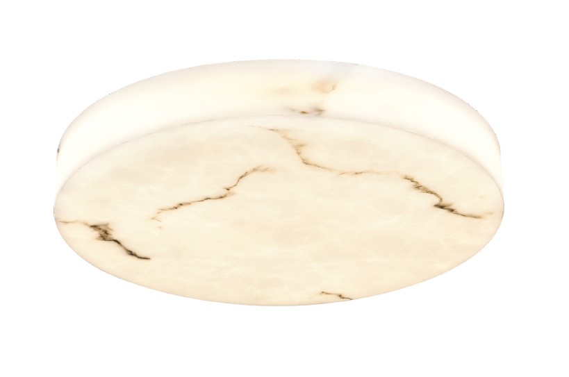 42053-foto-1.jpg InLight Φωτιστικό οροφής, LED 48W Alabaster & ritine, 5280 lm, 3CCT (by switch on base) D:60x6cm (42053-B) - Image 1