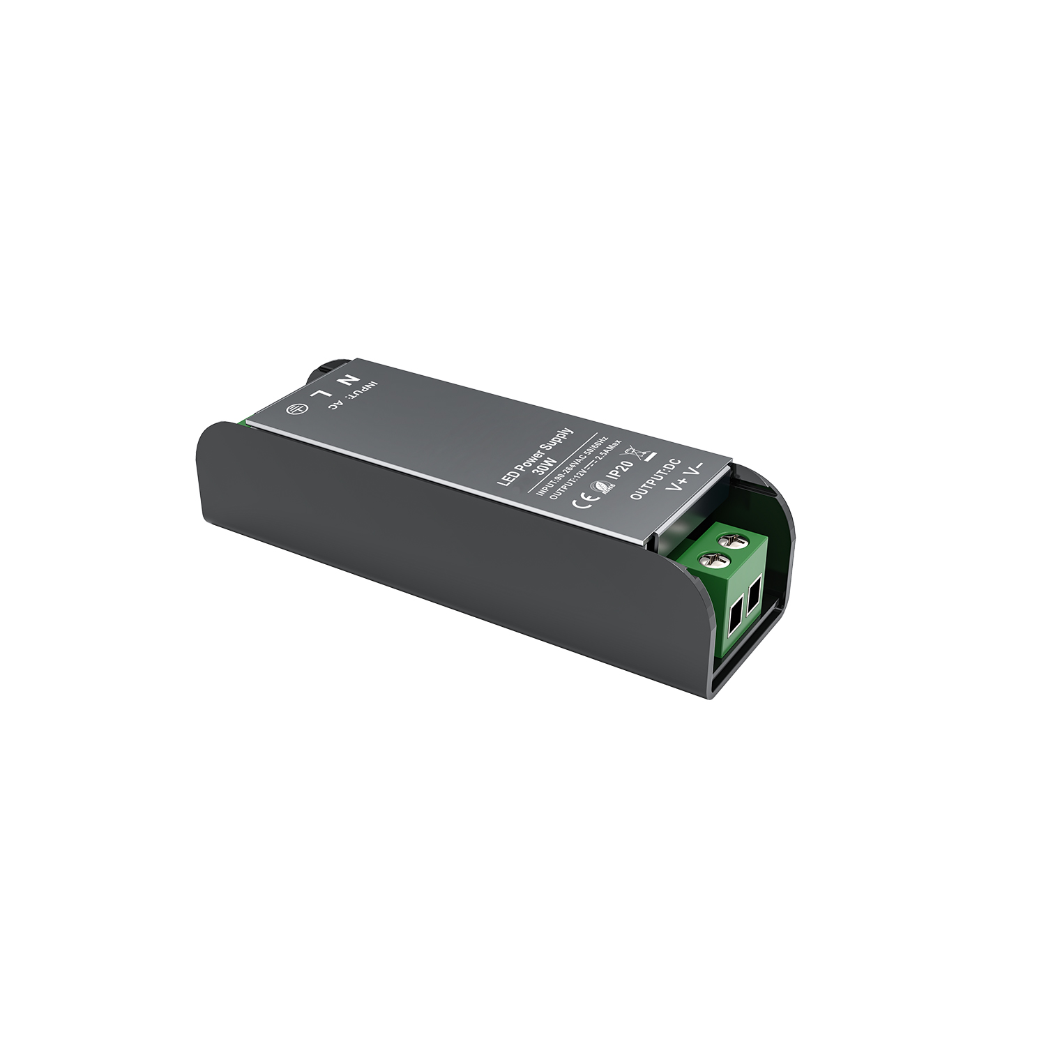 SL30CV48.jpg LED CV METAL DRIVER 30W 230V AC- 48V DC 0,63A IP20 5YRS - Image 1