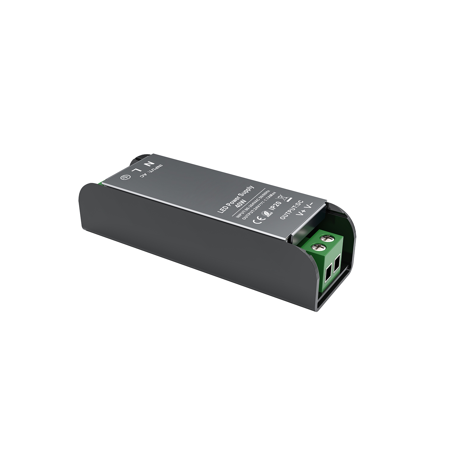 SL40CV48.jpg LED CV METAL DRIVER 40W 230V AC- 48V DC 0,83A IP20 5YRS - Image 1