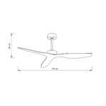 it-Lighting Trent Ανεμιστήρας Οροφής με DC Μοτέρ 40W - Μαύρο & Ξύλο (102000685) - Image 2