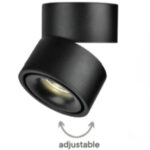InLight Φωτιστικό Σποτ Οροφής LED 15W, 3CCT, Μαύρο, D:10x10,7cm (9095-Black)