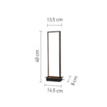 InLight Επιτραπέζιο φωτιστικό LED 16W 3000K από αλουμίνιο σε μαύρη απόχρωση D:40cm (3020) - Image 3