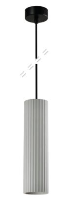 InLight Κρεμαστό Γύψινο Φωτιστικό GU10, Γκρι, D: 29,5x7,7cm (4064-Gray)