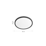 Inlight Πλαφονιέρα οροφής LED 40W 3CCT (by switch on base) σε ασημί απόχρωση D:50x2,5cm (42036-B-Sillver) - Image 2