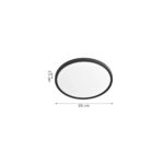 Inlight Πλαφονιέρα οροφής LED 18W 3CCT (by switch on base) σε λευκή απόχρωση D:23x2,5cm (42036-E-White) - Image 2