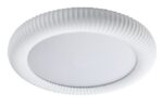 Inlight Φωτιστικό Οροφής Γύψινο LED 36W, 3000K, Λευκό, D:40x6,5cm(42054-White)