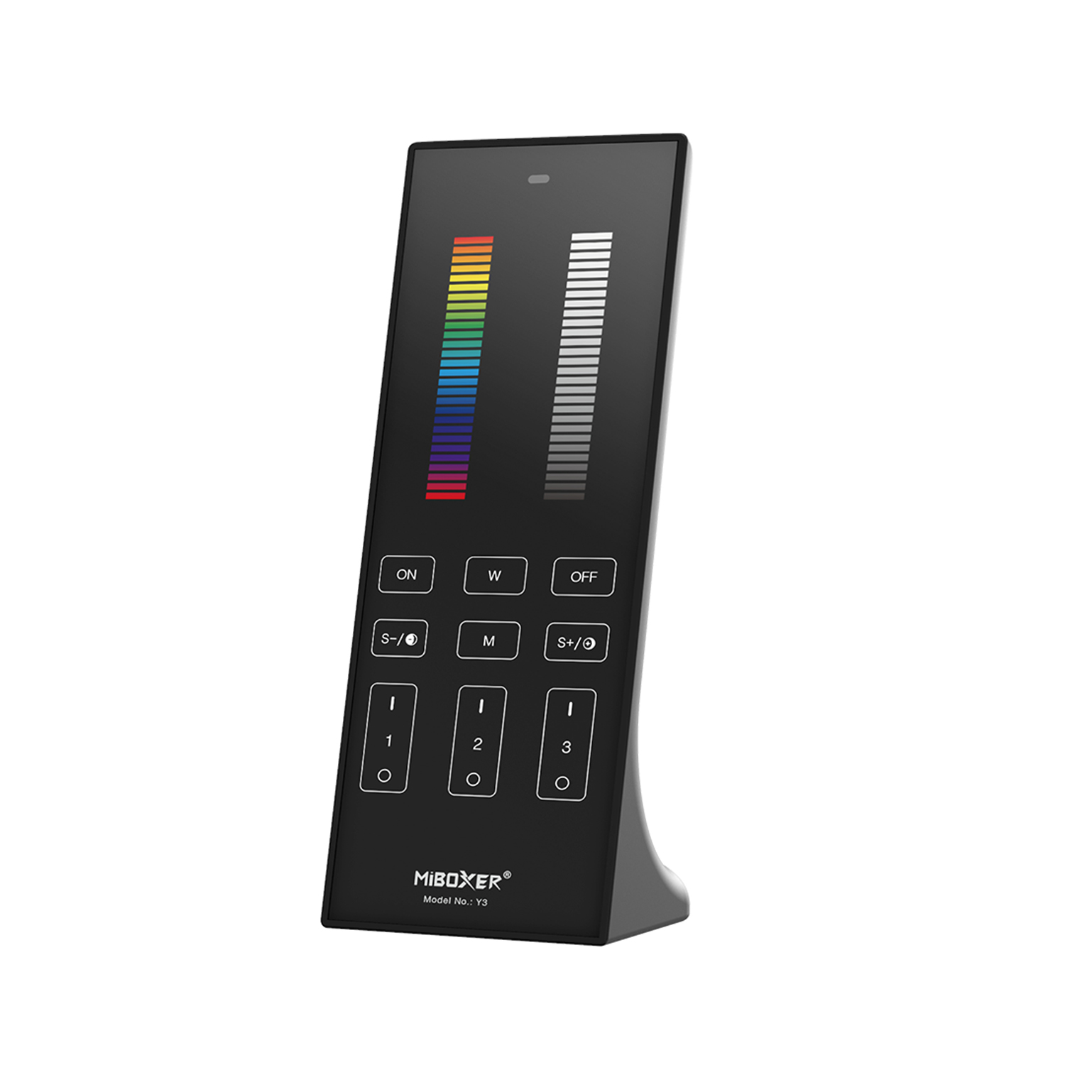 A-Y3-B.jpg ΚΑΘΕΤΟ ΤΗΛΕΧΕΙΡΙΣΤΗΡΙΟ LED RGB+CCT 2.4GHZ ACA A-Y3-B ΜΑΥΡΟ IP20 - Image 1