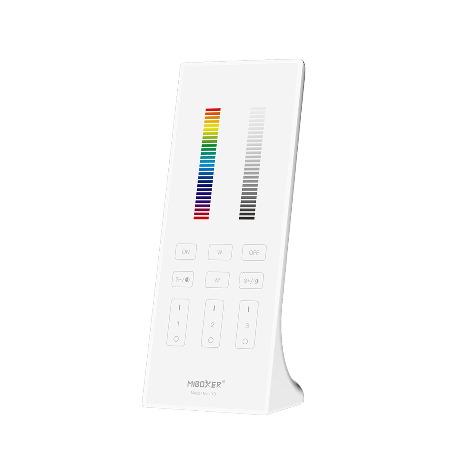 A-Y3-W.jpg ΚΑΘΕΤΟ ΤΗΛΕΧΕΙΡΙΣΤΗΡΙΟ LED RGB+CCT 2.4GHZ ACA A-Y3-W ΛΕΥΚΟ IP20 - Image 1