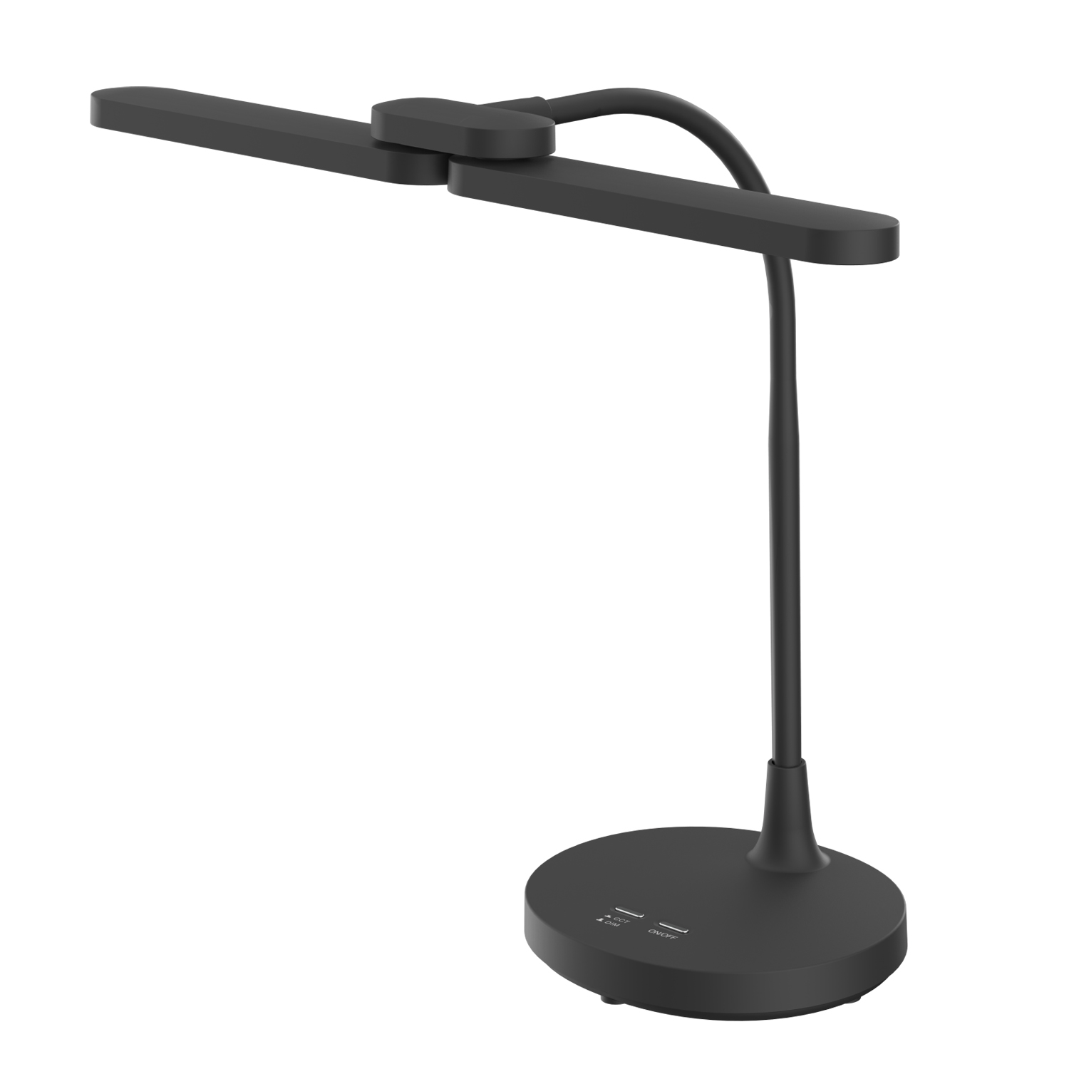 BL1043BK.jpg ΦΩΤΙΣΤΙΚΟ ΓΡΑΦΕΙΟΥ LED ACA BL1043BK ΜΑΥΡΟ 8W CCT 3000K/3800K/5700K 300LM - Image 1