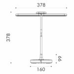 ΦΩΤΙΣΤΙΚΟ ΓΡΑΦΕΙΟΥ LED ACA BL1043BK ΜΑΥΡΟ 8W CCT 3000K/3800K/5700K 300LM - Image 3