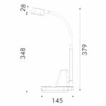 ΦΩΤΙΣΤΙΚΟ ΓΡΑΦΕΙΟΥ LED ACA BL1177WH ΛΕΥΚΟ 8W CCT 3000K/4000K/6100K 300LMIP20 - Image 3
