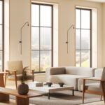 Επιτοίχιο Φωτιστικό LED ACA Esthetic OKN5012WBK Αμμώδες Μαύρο 5W 3000K 440lm - Image 2