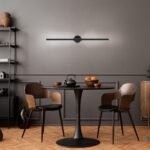 Επιτοίχιο Φωτιστικό LED ACA Leaf OKN9600AW6BK Αμμώδες Μαύρο 10W 3000K 410lm - Image 2