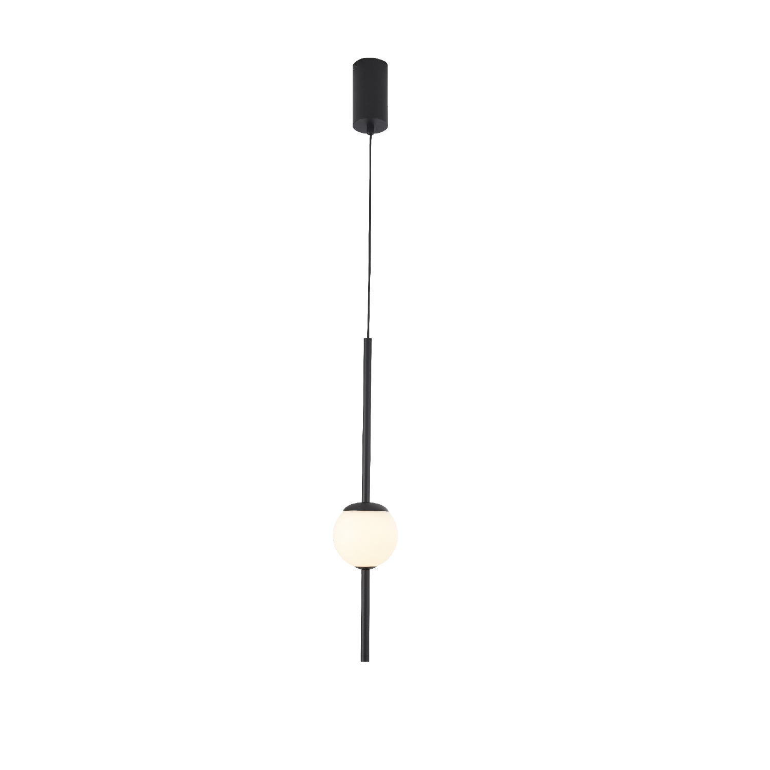 OKN96161BK.jpg Κρεμαστό Φωτιστικό LED ACA Ball OKN96161BK Αμμώδες Μαύρο 5W 3000K 550lm - Image 1