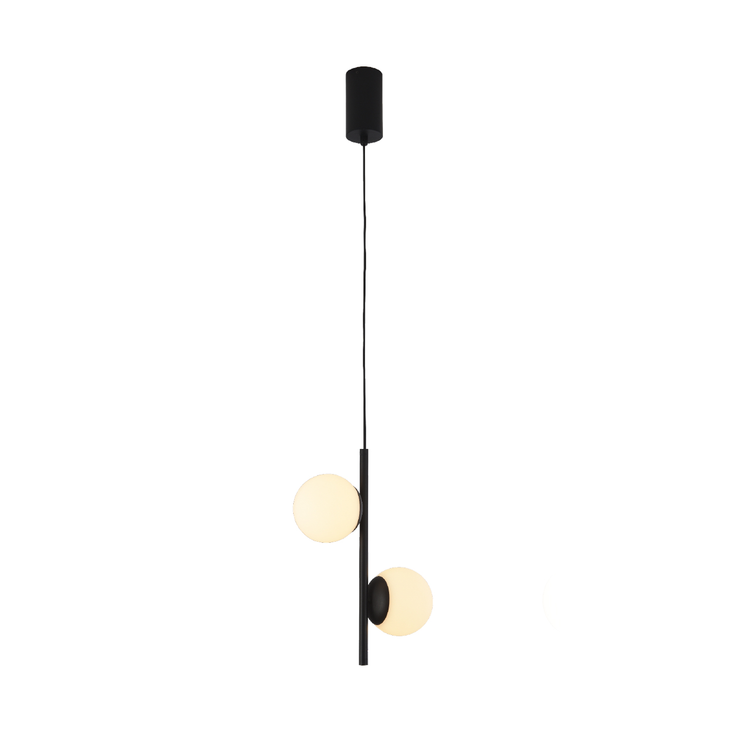 OKN96162BK.jpg Κρεμαστό Φωτιστικό LED ACA Ball OKN96162BK Αμμώδες Μαύρο 10W 3000K 1100lm - Image 1