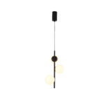 Κρεμαστό Φωτιστικό LED ACA Ball OKN96163BK Αμμώδες Μαύρο 15W 3000K 1650lm