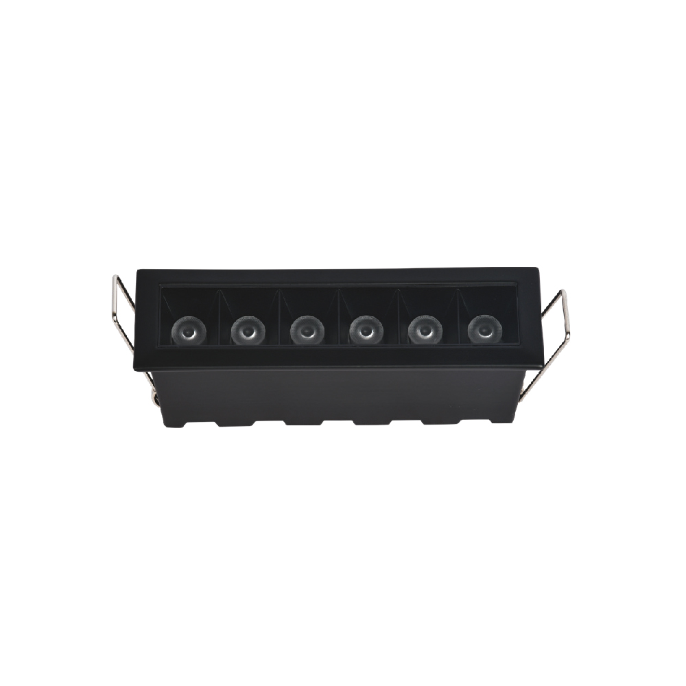 X00200B.jpg Inlight Downlight σποτ 6*3W 3CCT σε μαύρη απόχρωση (X00200B) - Image 1
