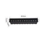 Inlight Downlight σποτ 12*3W 3CCT σε μα΄΄΄΄ύρη απόχρωση (X00210B) - Image 2