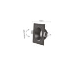 Inlight Downlight σποτ GU10 σε μαύρη απόχρωση (X00320B) - Image 2
