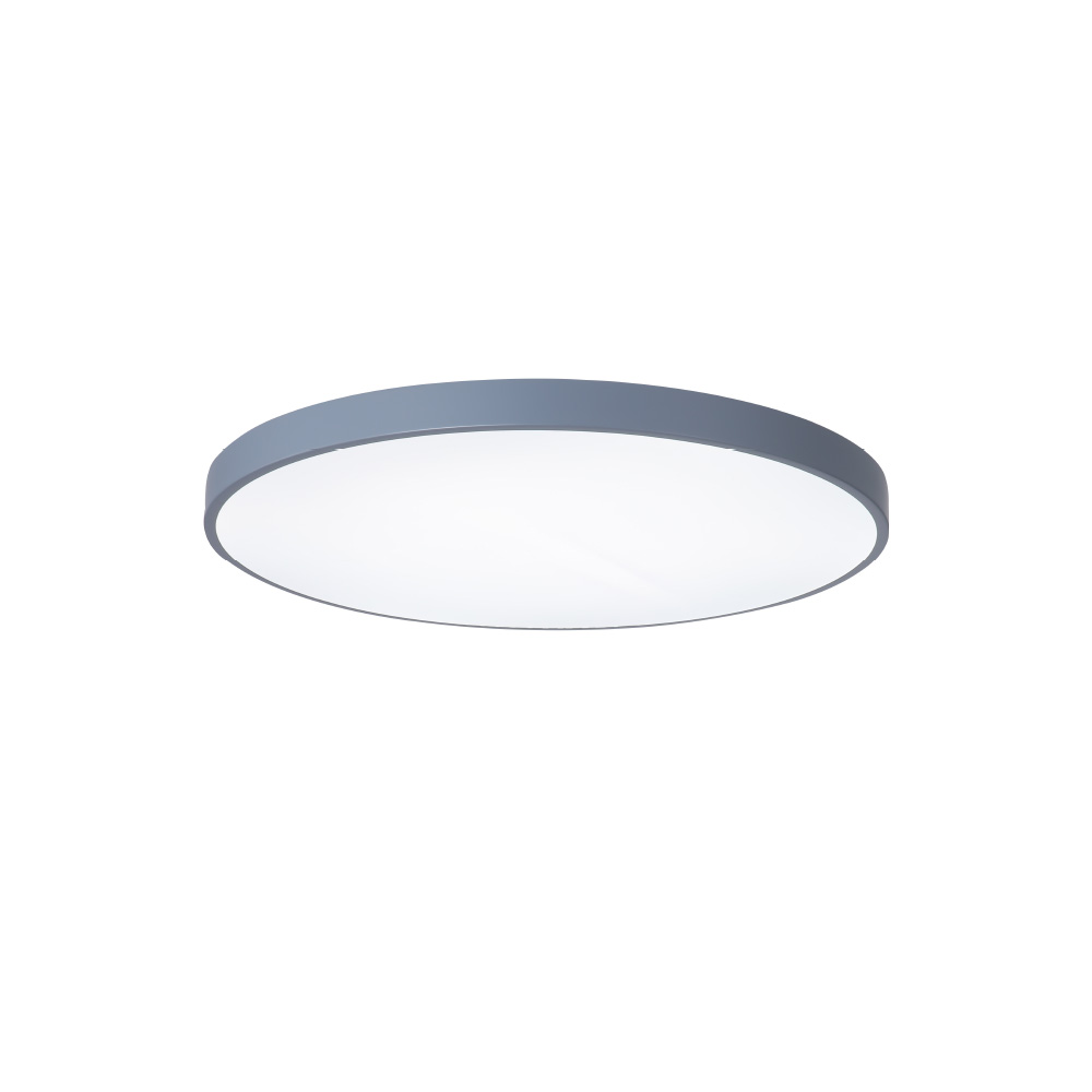 gray.jpg InLight Πλαφονιέρα οροφής LED 28W 3CCT (by switch on base) από γκρι μέταλλο και ακρυλικό D:40cm (42035-C-Gray) - Image 1