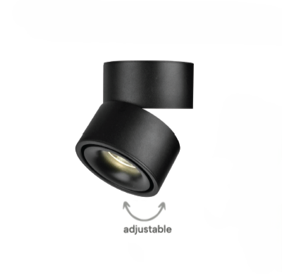 Καταγραφή78.png InLight Φωτιστικό Σποτ Οροφής LED 15W, 3CCT, Μαύρο, D:10x10,7cm (9095-Black) - Image 1